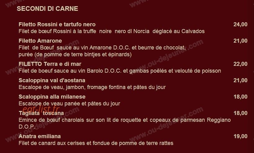 L'Amarone — carte page 3