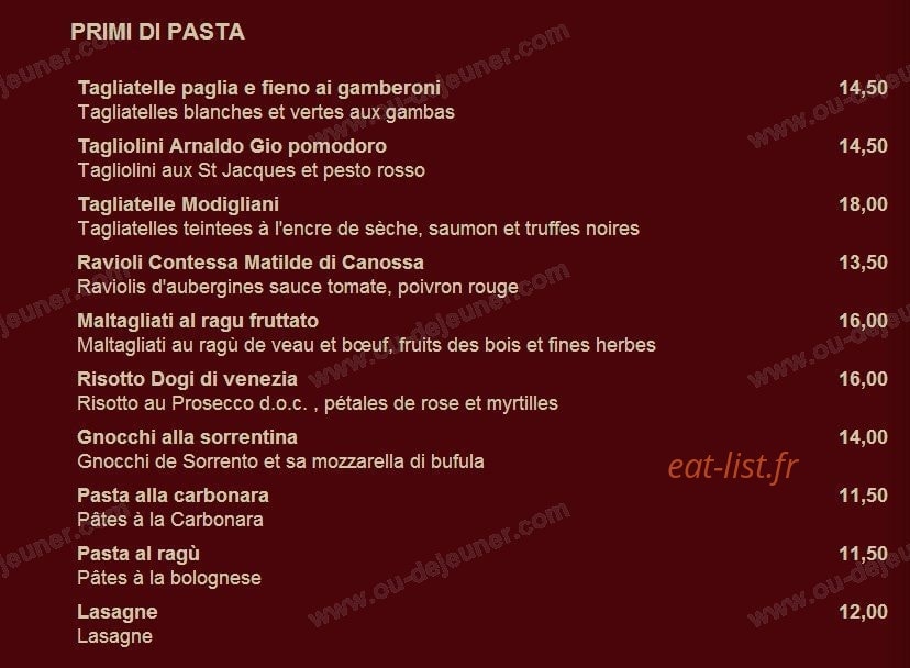 L'Amarone — carte page 2