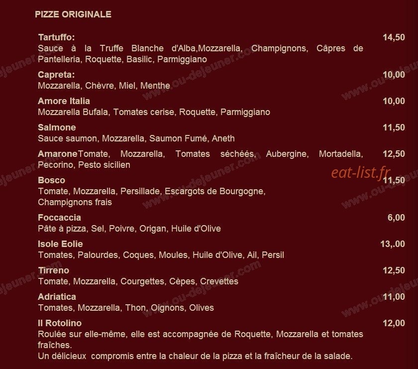 L'Amarone — carte page 6