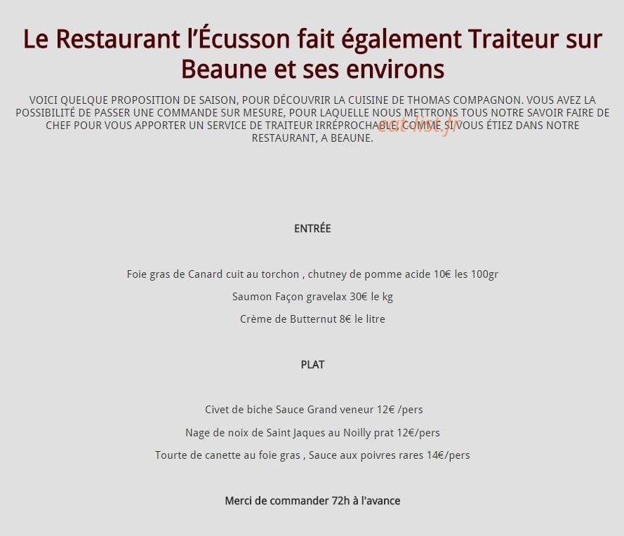 L'ecusson — carte page 11