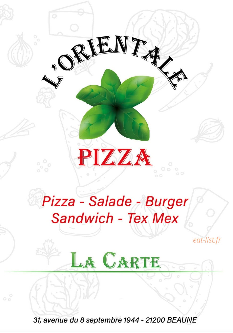 L'Orientale — carte page 1