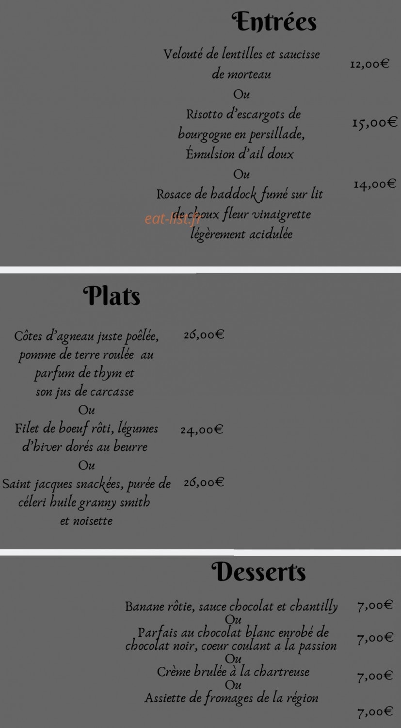 La Beaune Heure — carte page 1