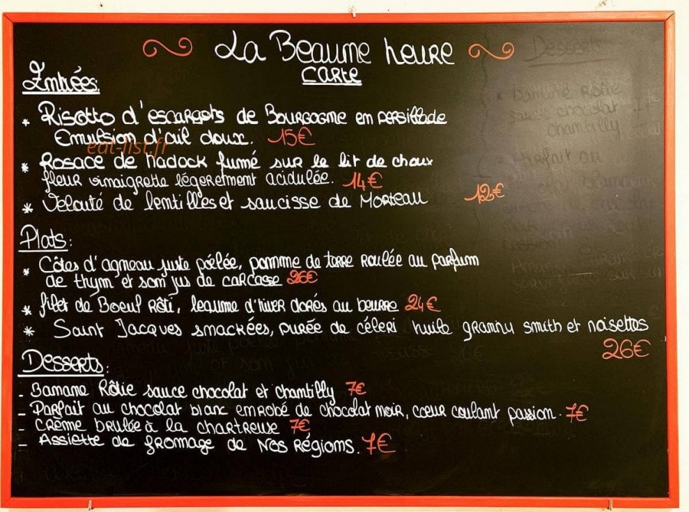 La Beaune Heure — carte page 3