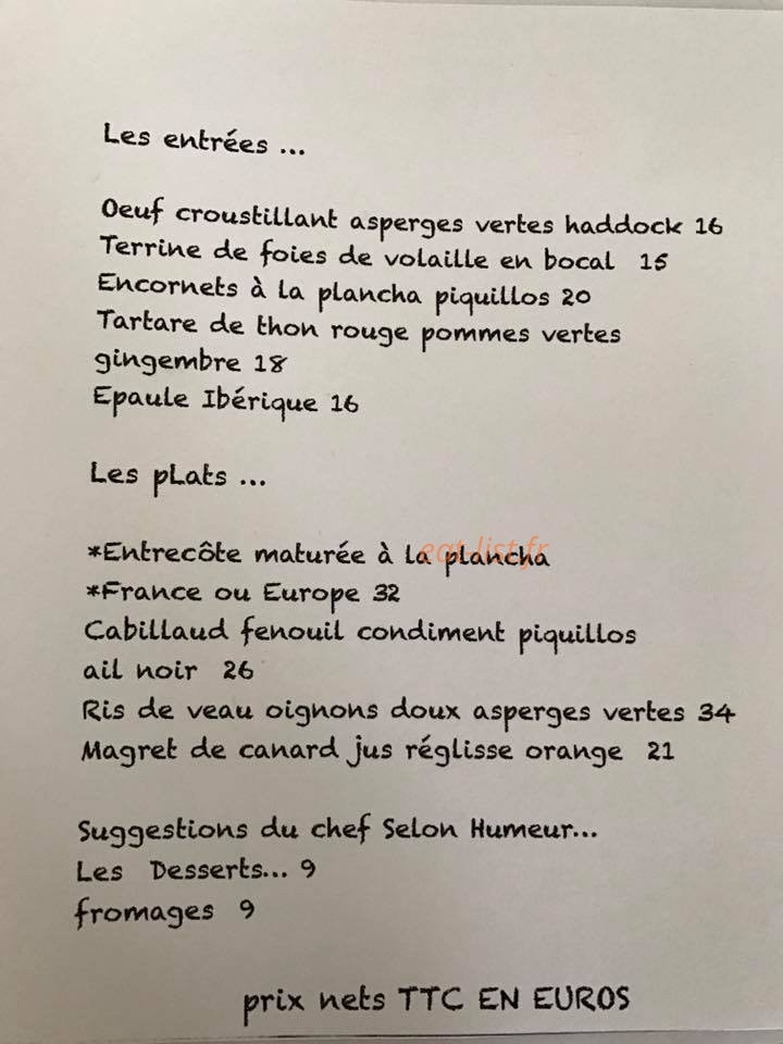 La Superb — carte page 1
