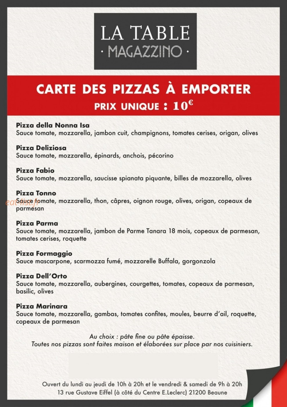 La Table Magazzino — carte page 3