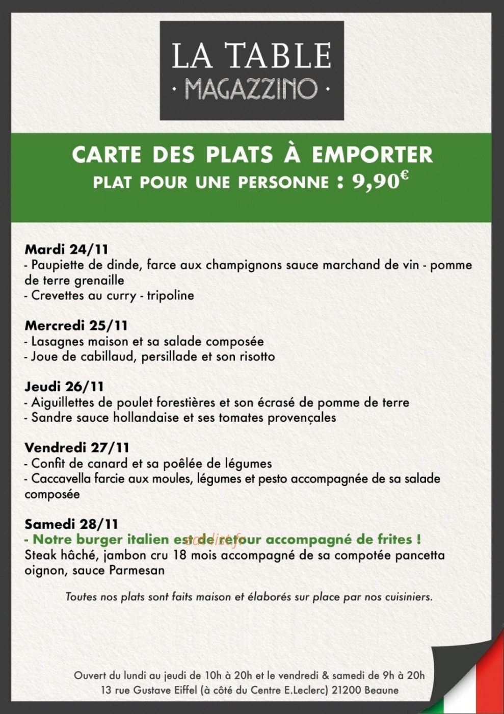 La Table Magazzino — carte page 2