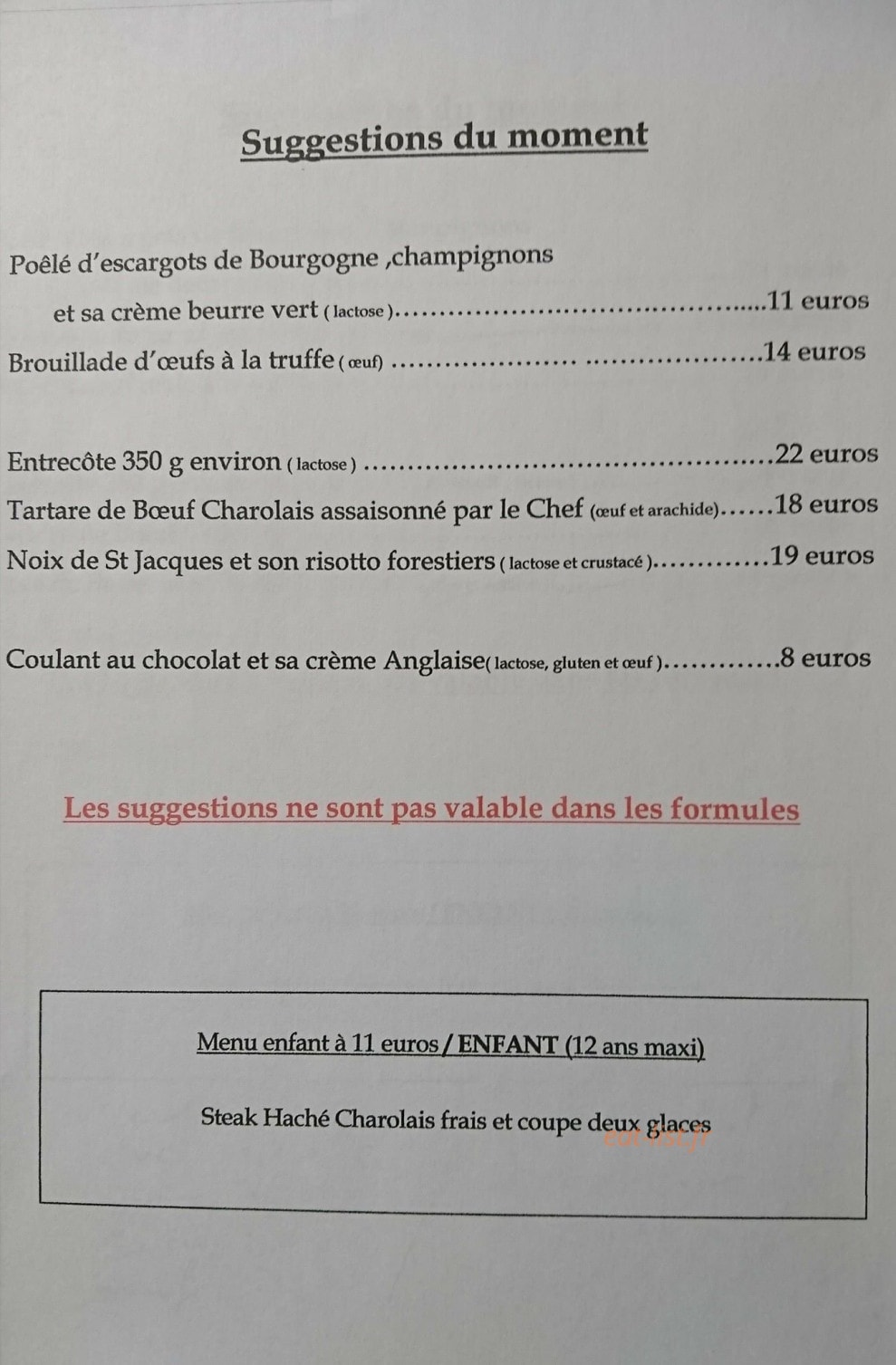 Le  bacchus — carte page 2