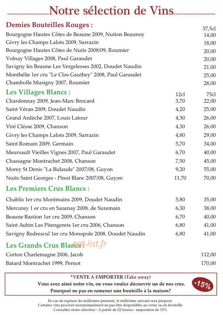 Le Clos Carnot — carte page 7