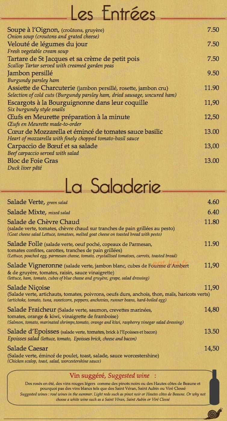 Le Clos Carnot — carte page 2