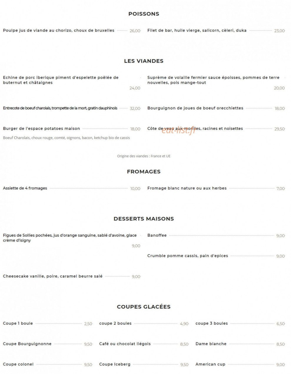 Le Galion — carte page 2
