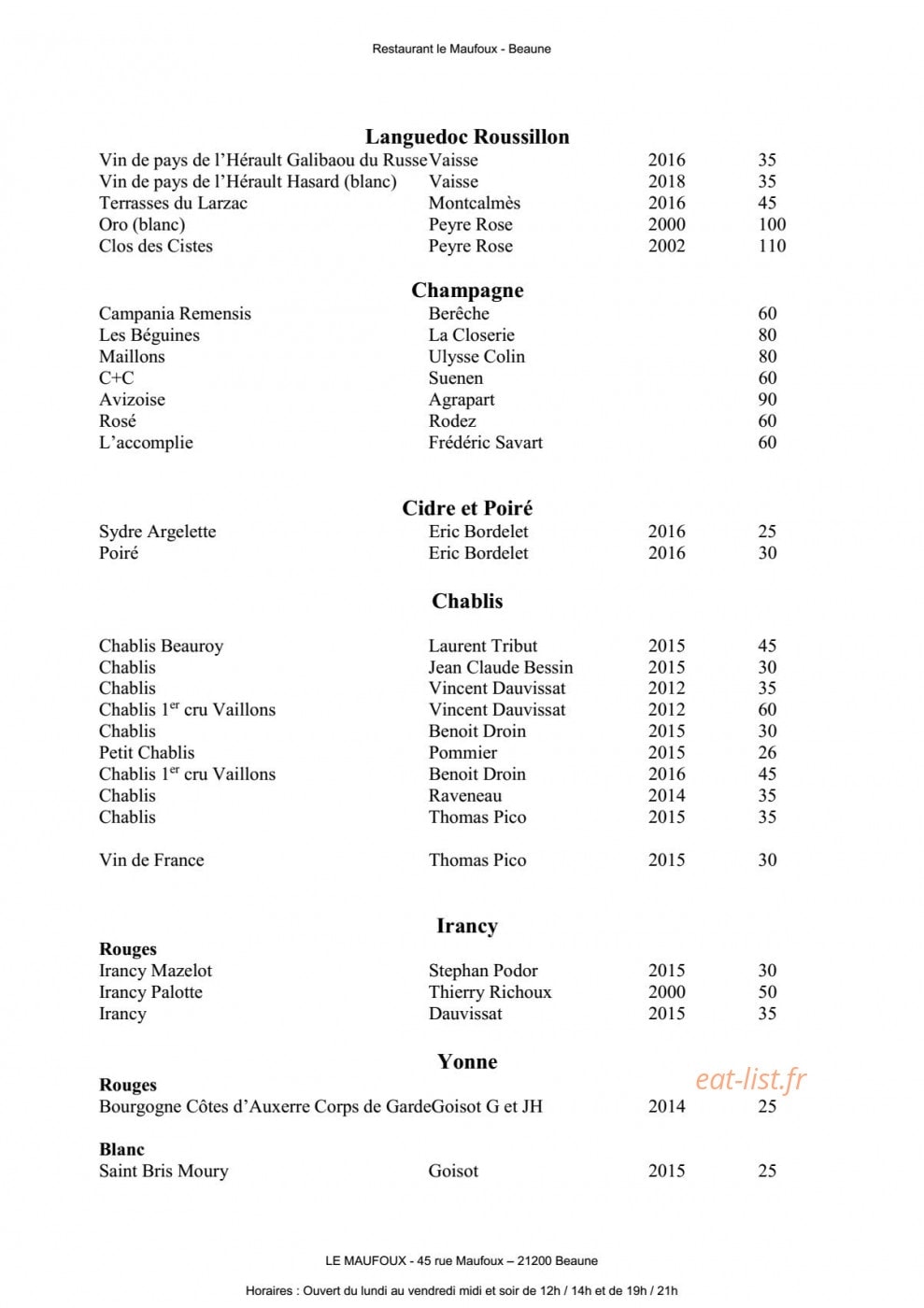 Le Maufoux — carte page 3