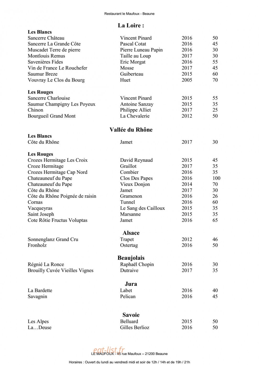 Le Maufoux — carte page 2