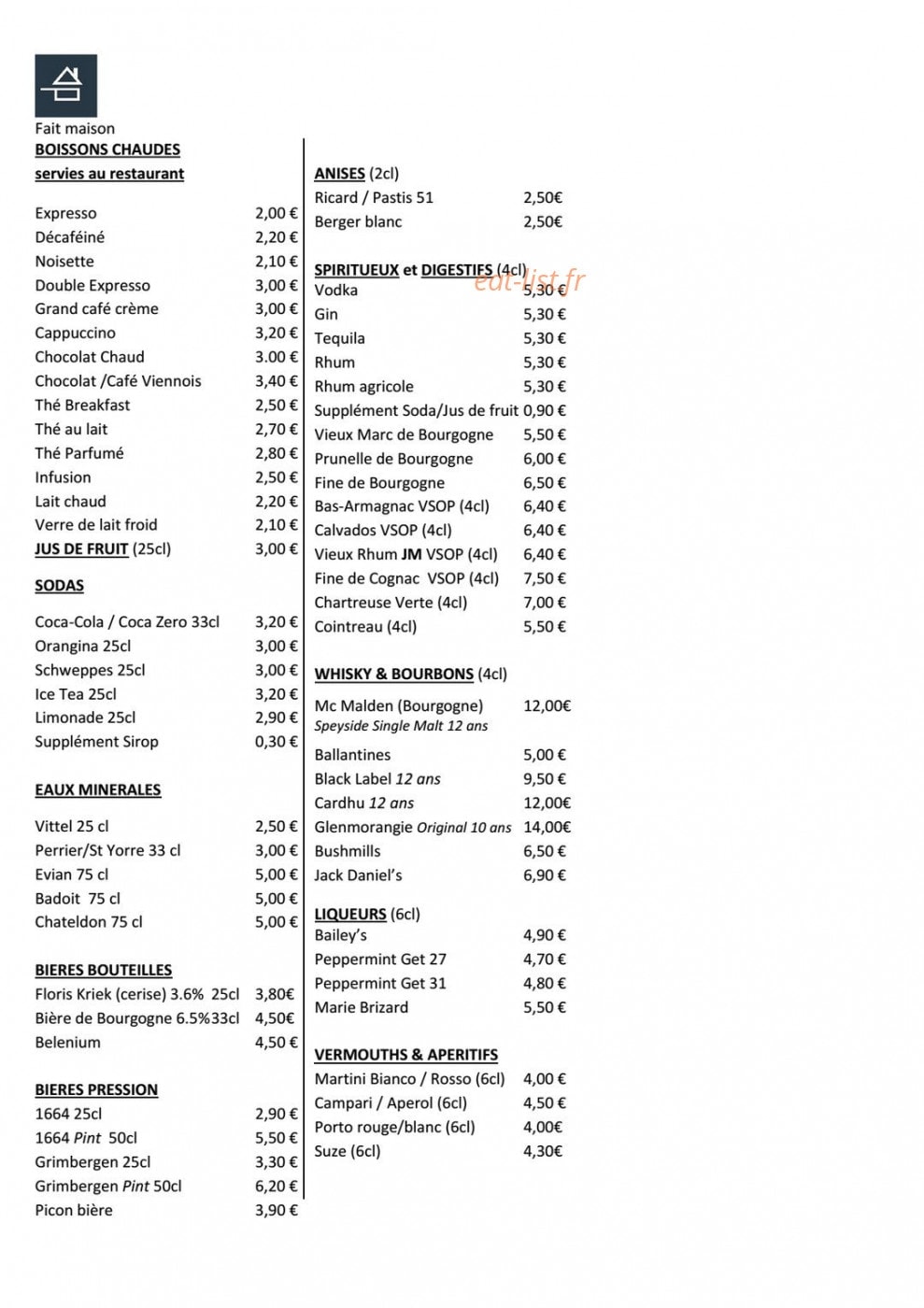 Le tast' vin — carte page 17