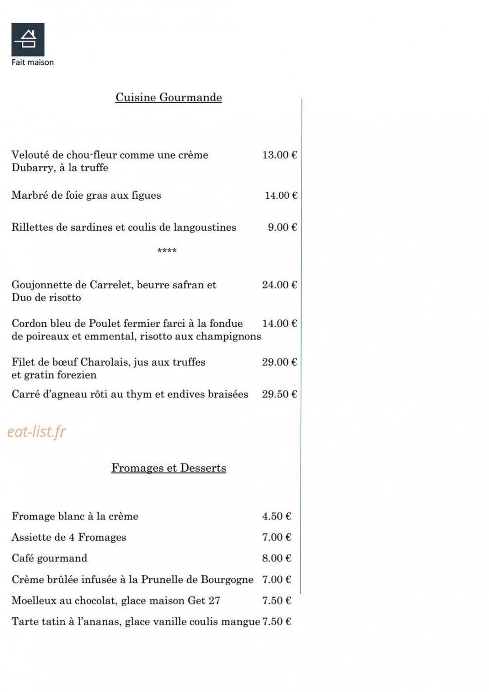 Le tast' vin — carte page 8