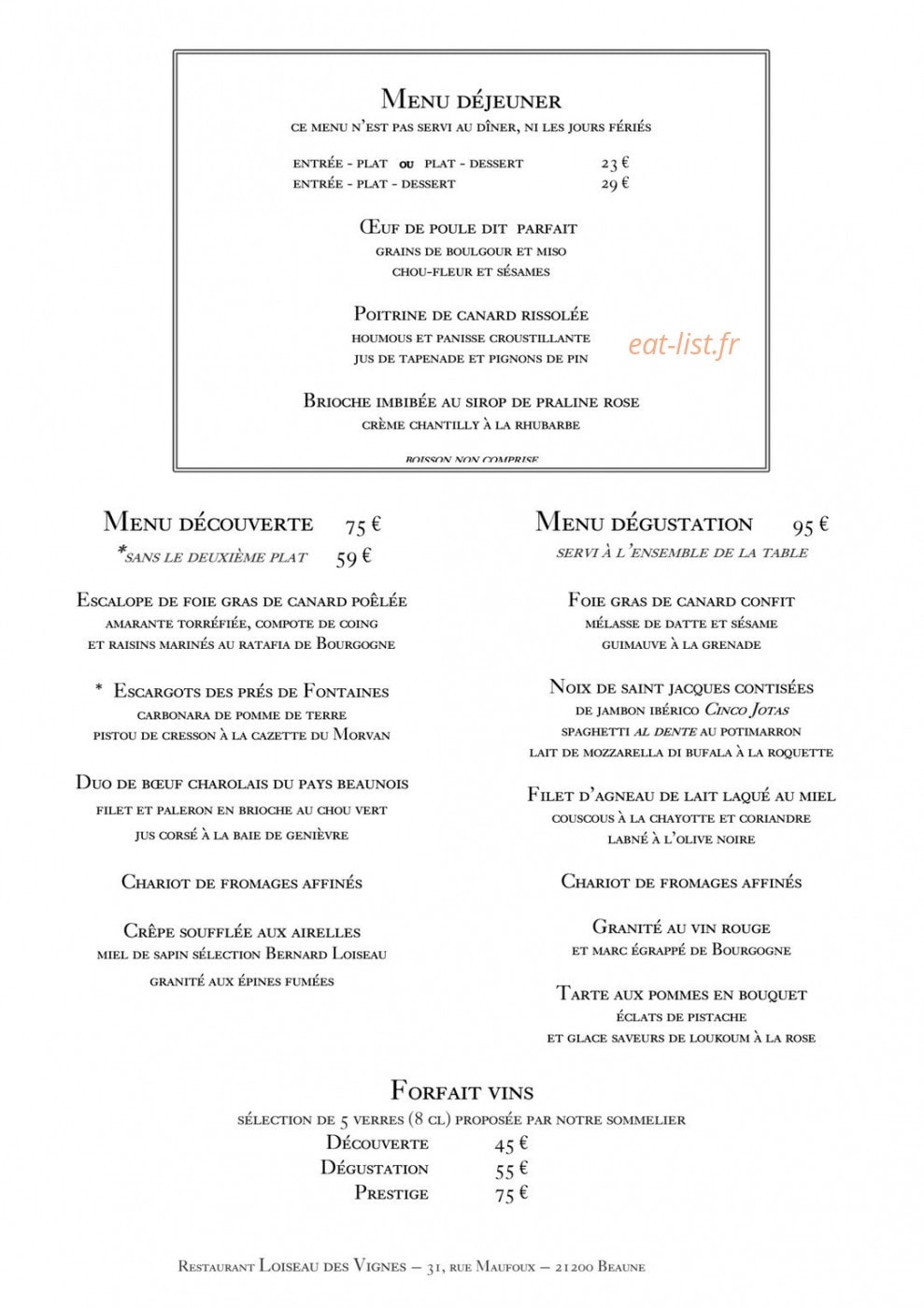 Loiseau des vignes — carte page 2