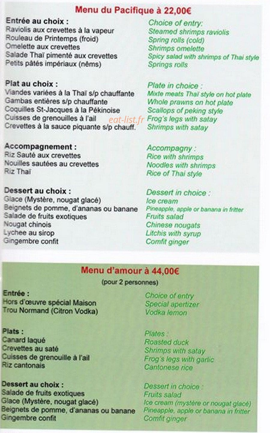 Lotus de beaune — carte page 2