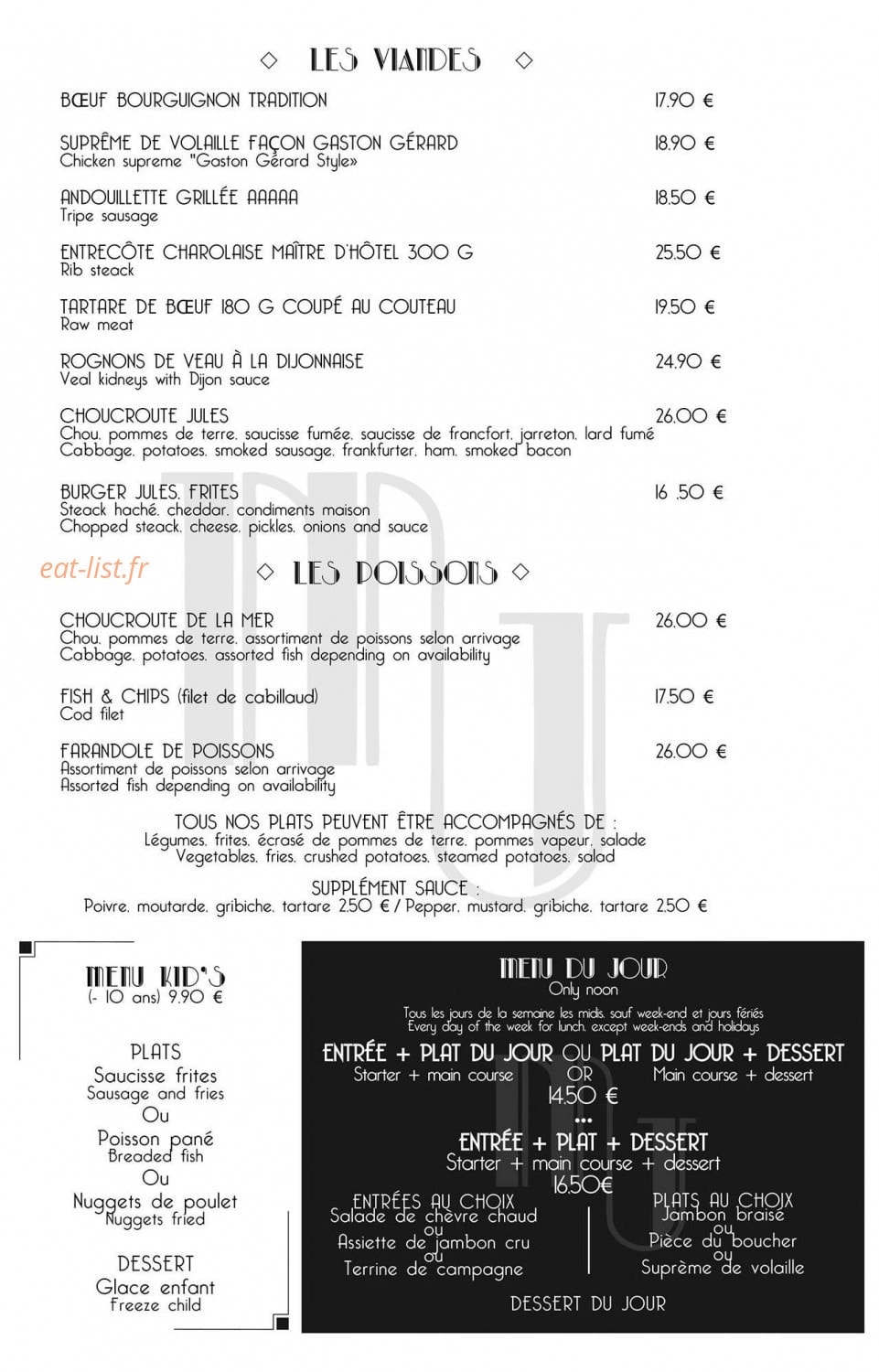 Maison Jules — carte page 2