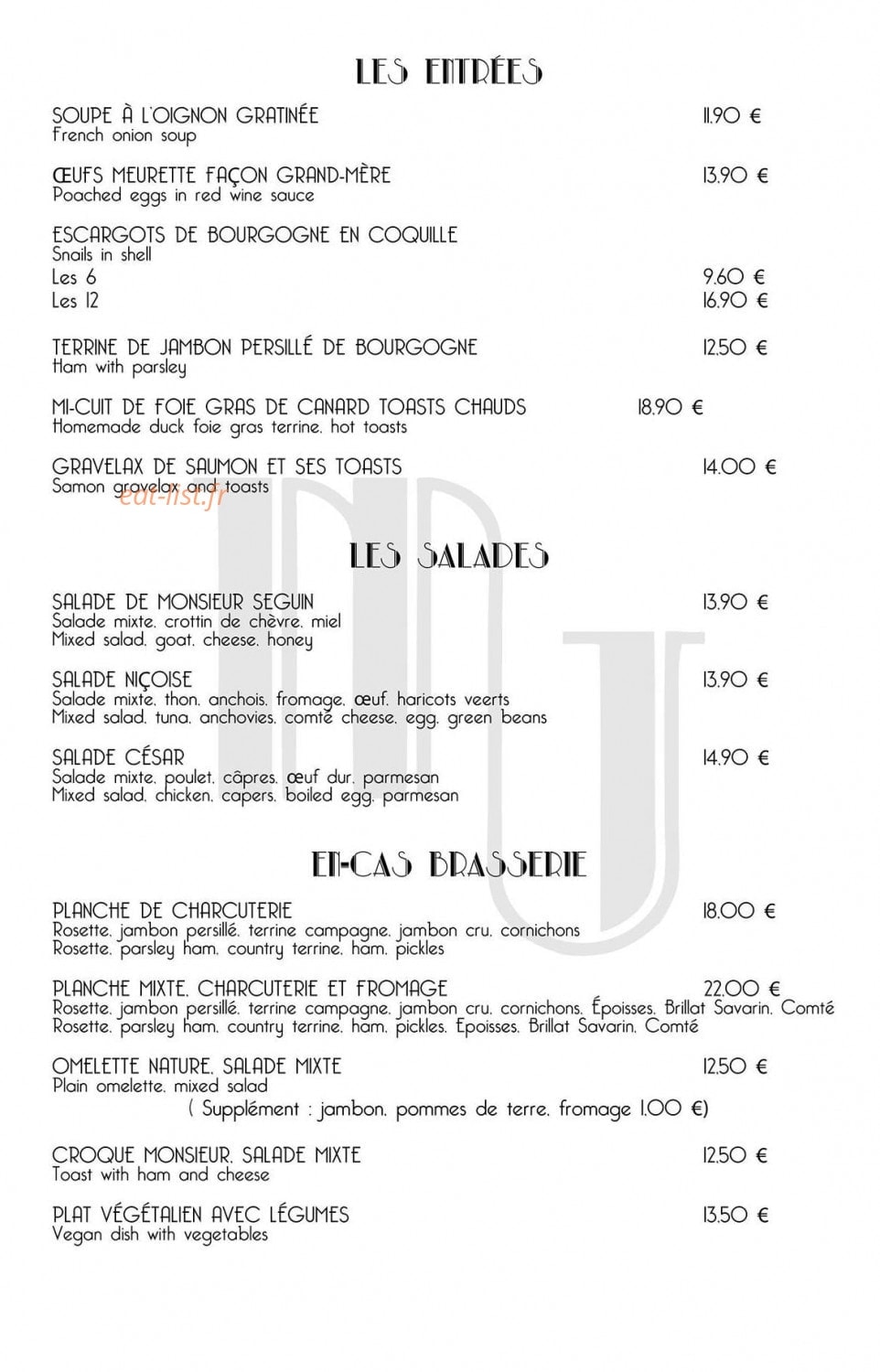 Maison Jules — carte page 1