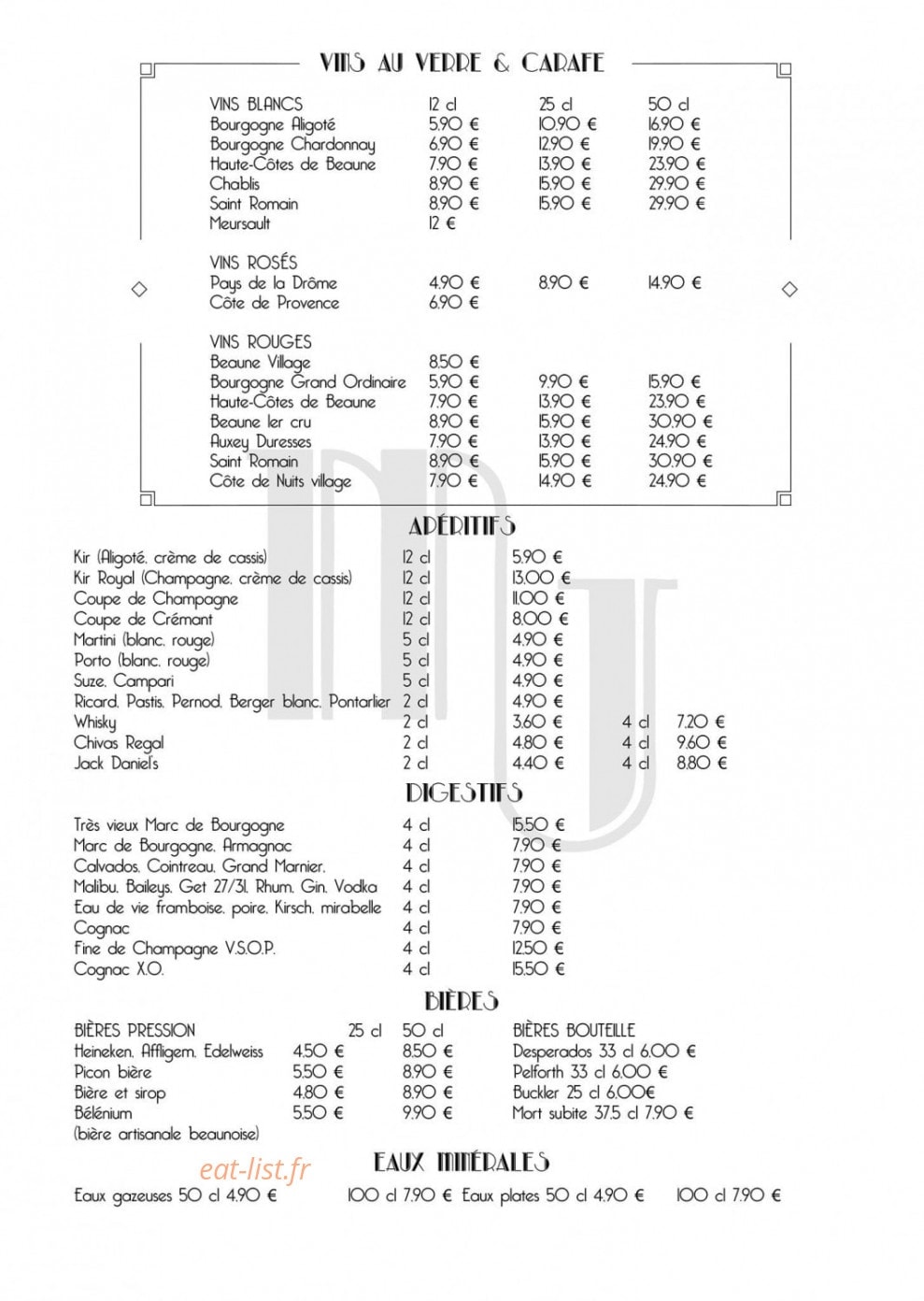 Maison Jules — carte page 3