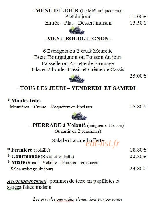 Raisin gourmand — carte page 2