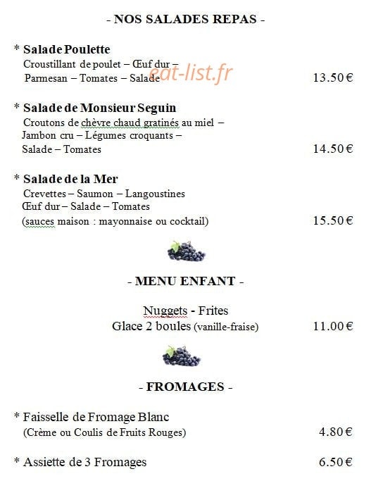 Raisin gourmand — carte page 3