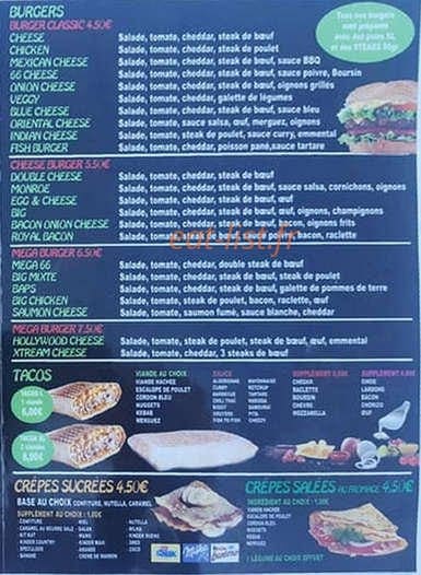 Yaya Pizz — carte page 3