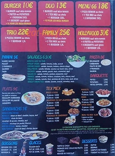 Yaya Pizz — carte page 4