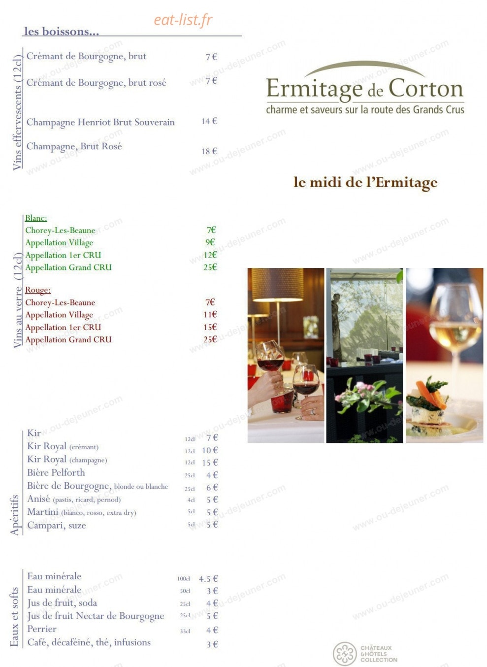 Ermitage de Corton — carte page 4