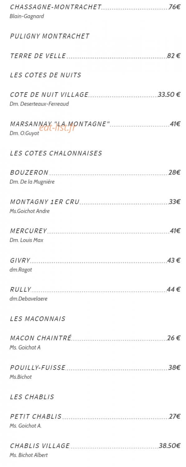 L'ô à la Bouche — carte page 7