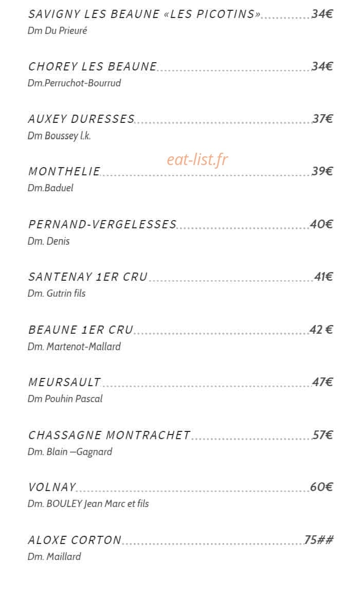 L'ô à la Bouche — carte page 9