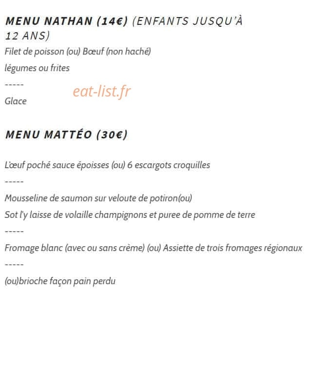 L'ô à la Bouche — carte page 3