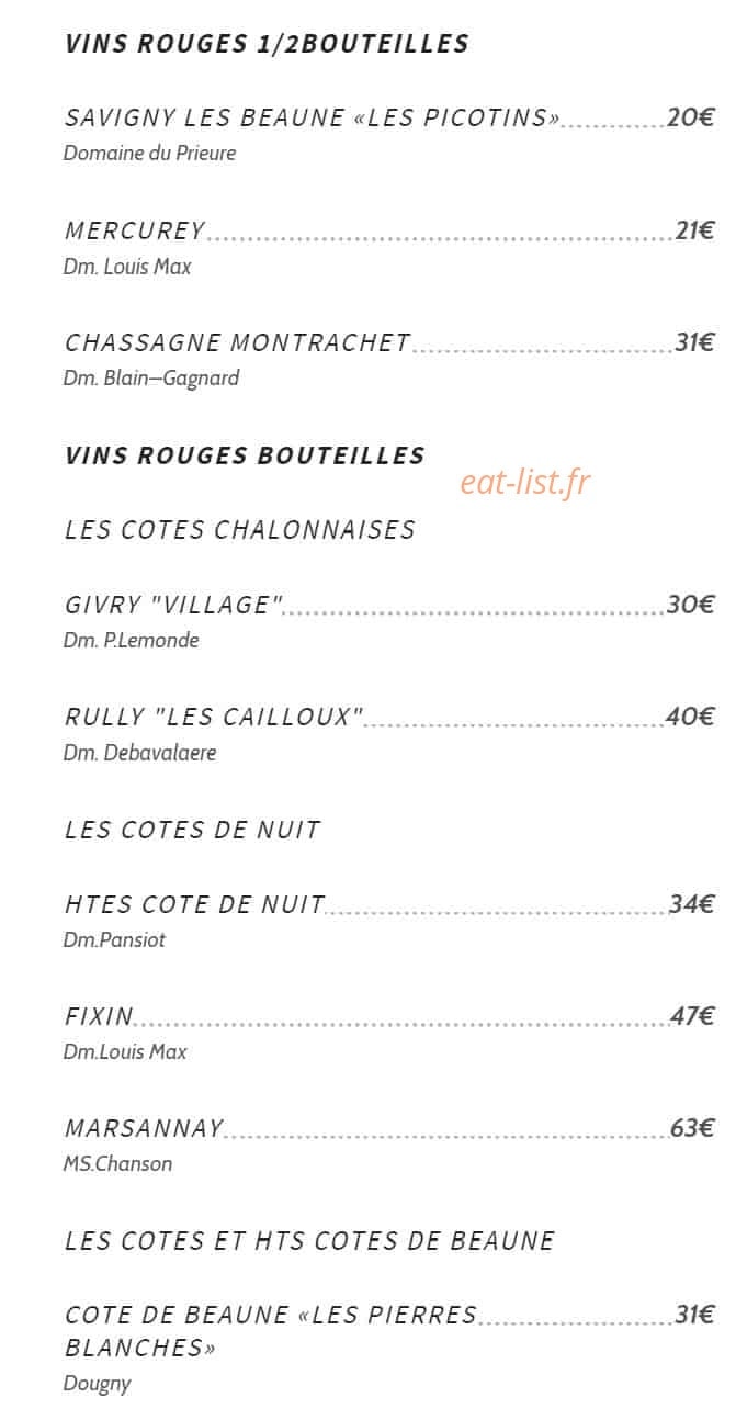 L'ô à la Bouche — carte page 8