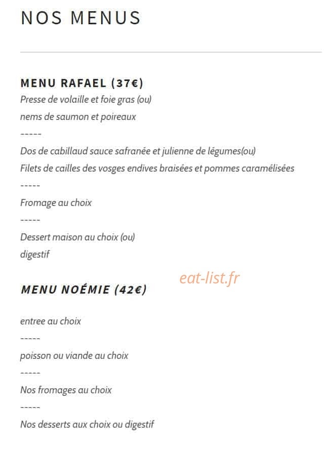 L'ô à la Bouche — carte page 2