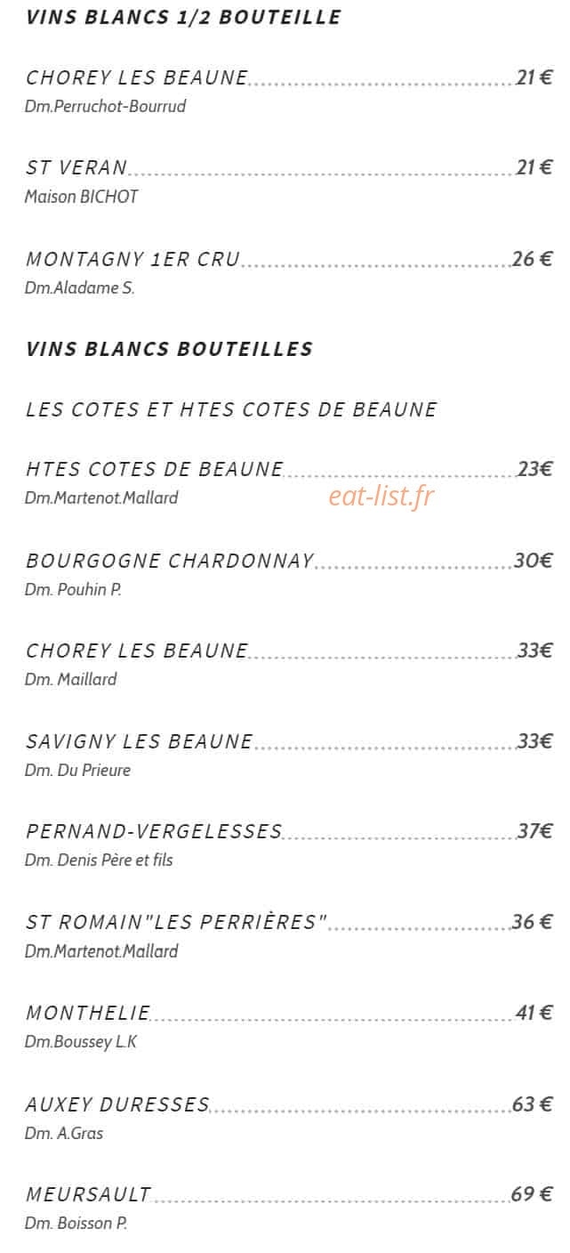 L'ô à la Bouche — carte page 6