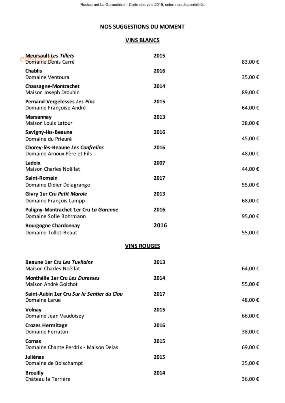 La Garaudière — carte page 5