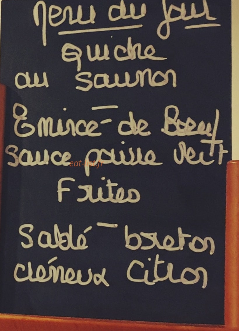 La Cuisine — carte page 1