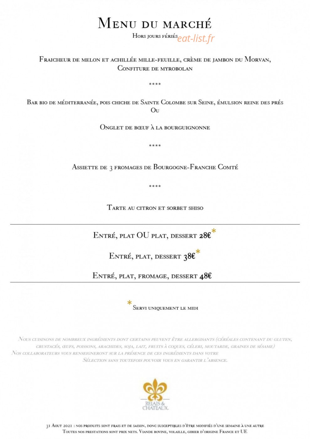 Loiseau des Sens — carte page 3
