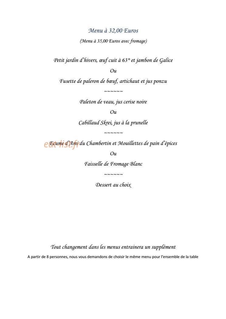 Le Millésime — carte page 3