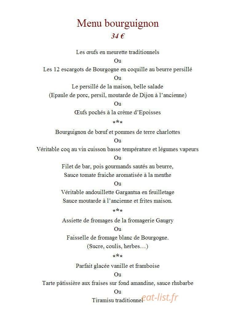 Au Clos Napoléon — carte page 8