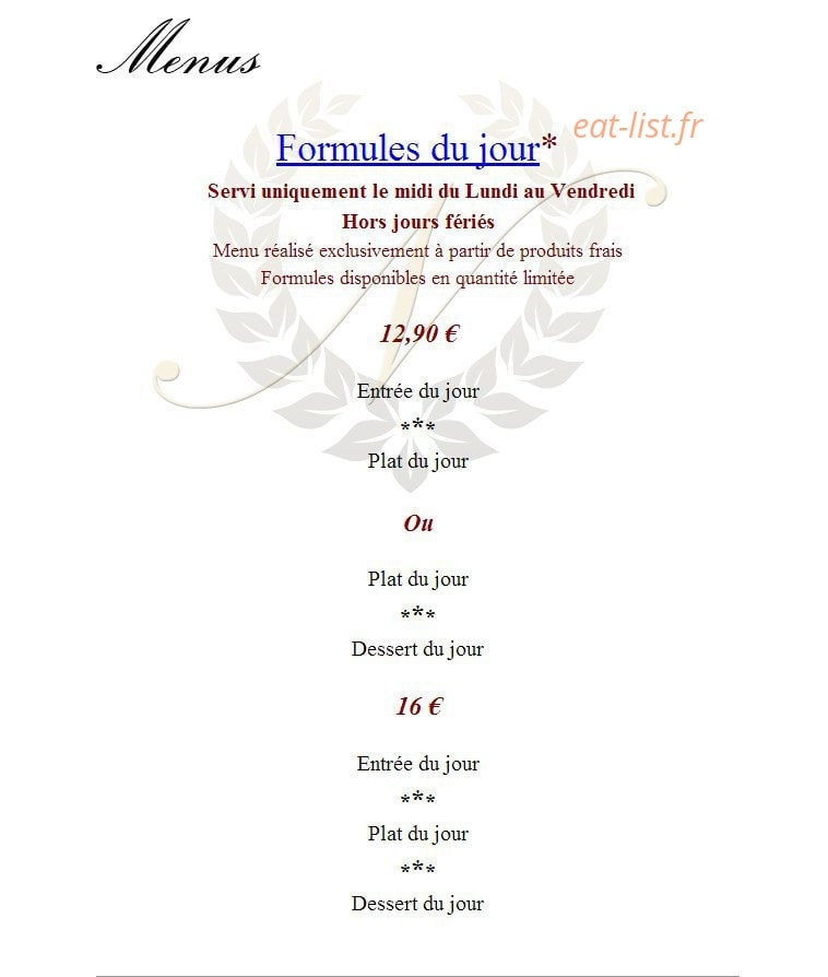 Au Clos Napoléon — carte page 5