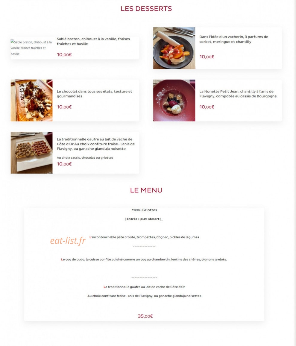 Les Griottes — carte page 2