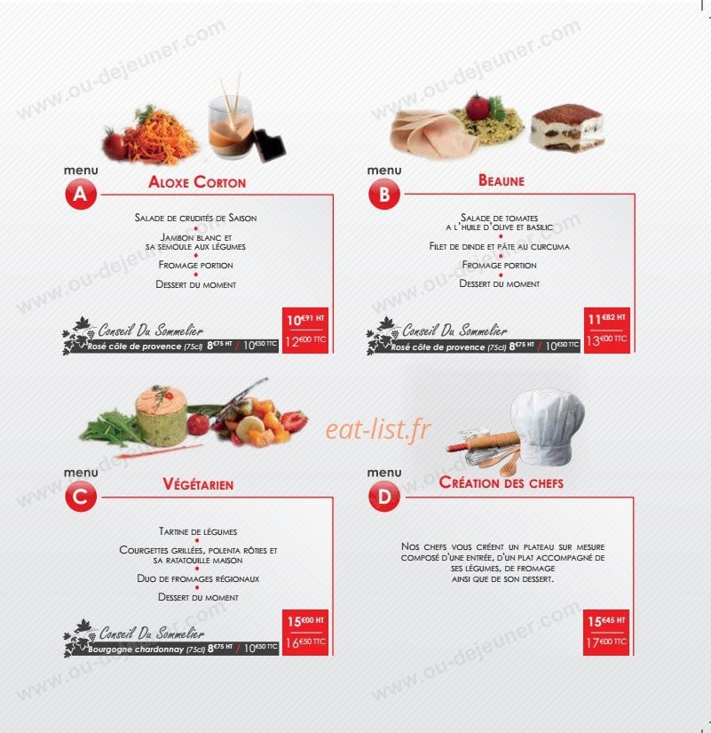 Saveur Concept — carte page 5