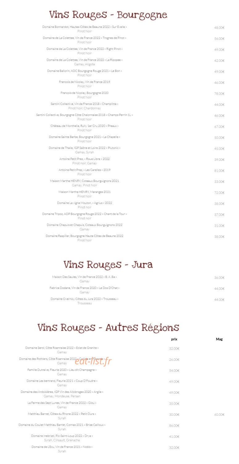 Chais Vivants — carte page 5