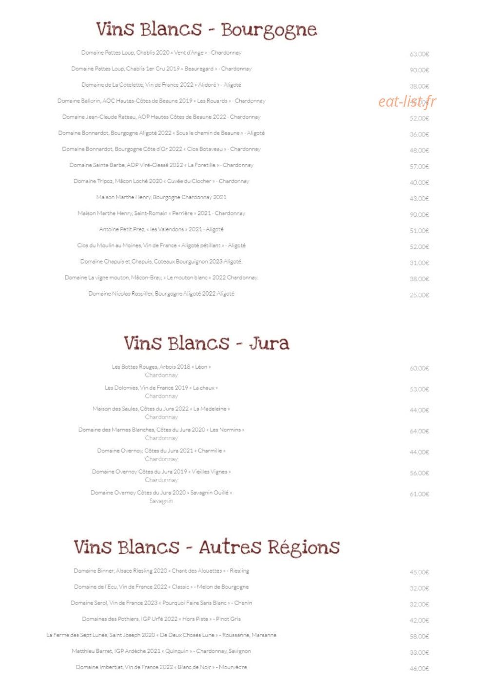 Chais Vivants — carte page 4