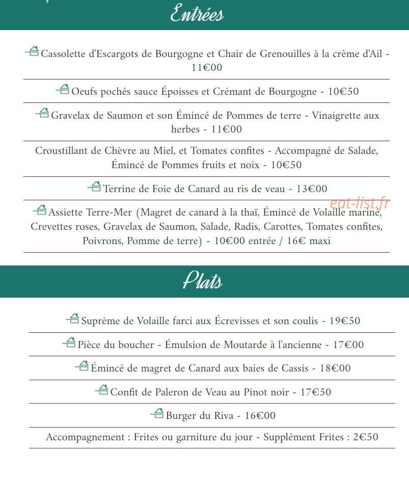 Le Riva — carte page 1