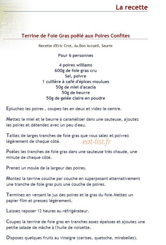 Au Bon Accueil — carte page 24