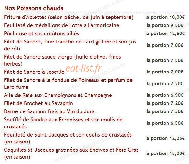Au Bon Accueil — carte page 17