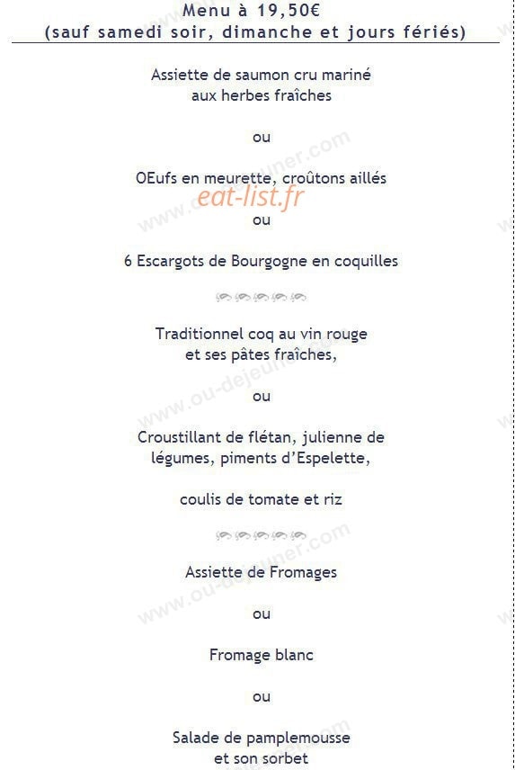 Au Bon Accueil — carte page 10
