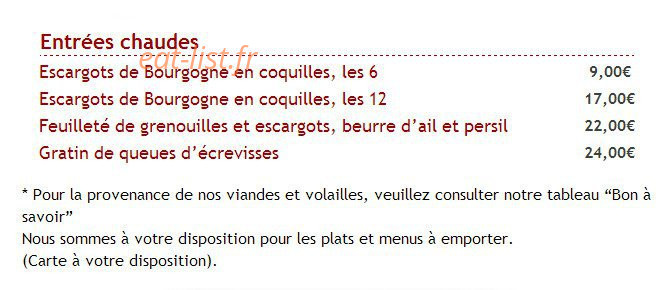 Au Bon Accueil — carte page 2