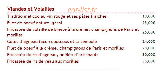 Au Bon Accueil — carte page 4